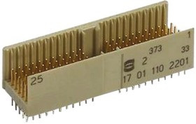 17011542201, Harting, har-bus HM 2mm Pitch Hard Metric Type A Backplane Connector, Male, Straight, 7 Row, 154 Way