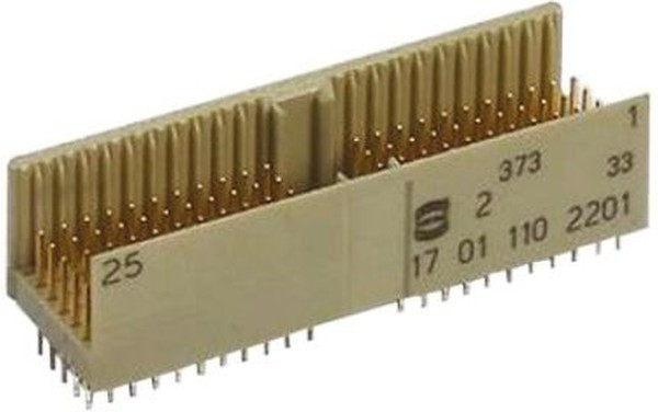 17011542201, Harting, har-bus HM 2mm Pitch Hard Metric Type A Backplane Connector, Male, Straight, 7 Row, 154 Way