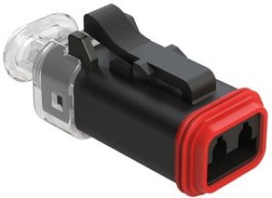 AT06-2S-LED24V01, Conn Housing PL 2 POS Crimp ST Cable Mount Black Box AT06-2S-LED24V01, Conn Housing PL 2 POS Crimp ST Cable Mount Black Box