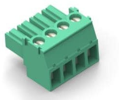 1986371-3, Pluggable Terminal Blocks StrPlug 3.5mm Green LH 3
