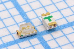 Светодиод SMD 0603=1.6x0.8мм, зеленый, 360мкд, 130град, прозрачная линза; Q-15413 СД SMD01608C2\зел\ 360\130\пр\FYLS- 0603PGC\FORYARD