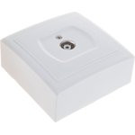 V01-31-F12-S Розетка 1-мест. телеф. RJ -11 бел, Solar 9848