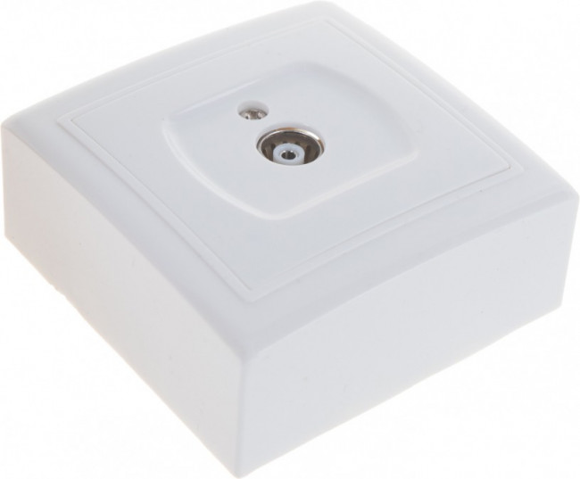 V01-31-F12-S Розетка 1-мест. телеф. RJ -11 бел, Solar 9848