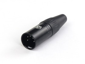 AuraSonics XN5M-B кабельный разъем 5-контактный XLR male, черный