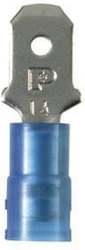 DNF14-250M-C, Terminals Male Disconnct nylon barrel insulated