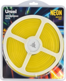 Гибкая светодиодная лента NEON ULS-N01-2835- 120LED/m-6mm- IP67-DC12V-9W/m-5M-YELLOW L-00009088