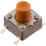 DTSM-65N-V-T/R, кнопка тактовая SMT 6x6 H 9.5мм 160gf