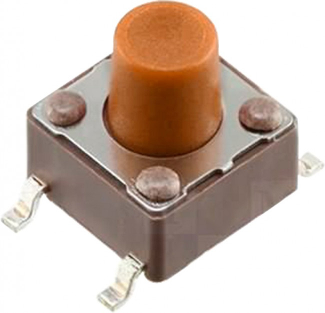 DTSM-65N-V-T/R, кнопка тактовая SMT 6x6 H 9.5мм 160gf