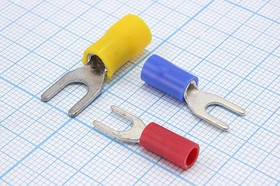 Клемма"U" d 4,3, 4,0-6,0S, обжимная, желтая; №885 Y клемма"U" d 4,3\ \S4,0~6,0\\\жел\\