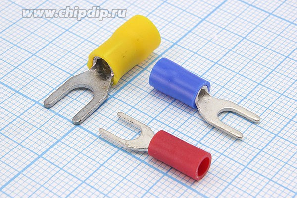 Клемма"U" d 4,3, 4,0-6,0S, обжимная, желтая; №885 Y клемма"U" d 4,3\ \S4,0~6,0\\\жел\\