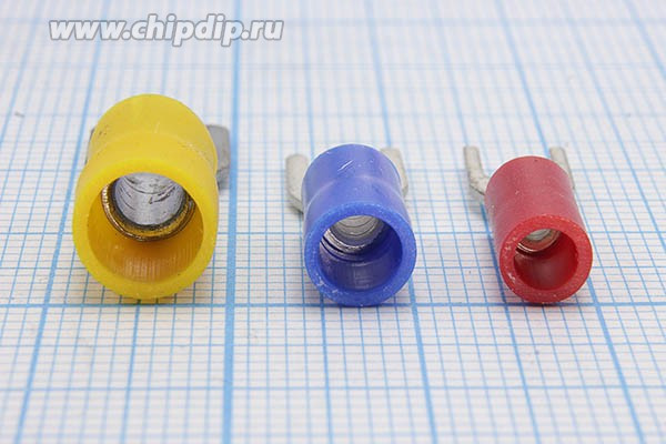 Клемма"U" d 4,3, 4,0-6,0S, обжимная, желтая; №885 Y клемма"U" d 4,3\ \S4,0~6,0\\\жел\\