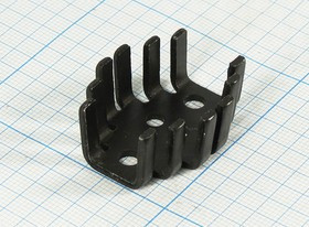 Радиатор охлаждения №12411 охладитель 34x 27x 15\B08\\Al\чер\301\