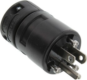 130141-0016, PWR ENTRY PLUG, NEMA 5-15P, 15A, 125V