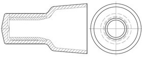19160-0012, TERMINAL, CLOSED END SPLICE, NAT, 14AWG 19160-0012, TERMINAL, CLOSED END SPLICE, NAT, 14AWG