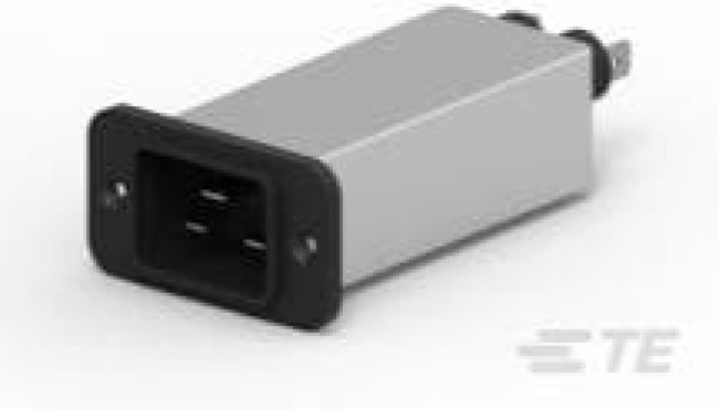 20EJT1, AC Power Entry Modules 20A IEC-1/4" FASTON FLNG MNT HI FREQ