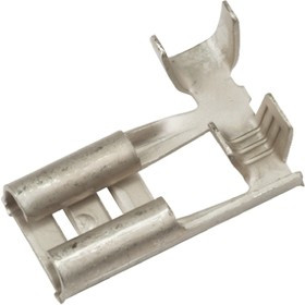 280050-2, FASTON .250 Female Spade Connector, Flag Terminal, 5.14mm² Tab Size, 0.5mm² to 1.5mm²