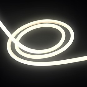 00-323, Лента светодиодная термостойкая, теплый белый, 24В, 14.4Вт/м, 120SMD(2835)/м, 900Лм/м, 3000К, IP68, цена за катушку 5м