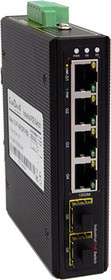 PoE Коммутатор промышленный, Гигабитный, с креплением на DiN рейку, 4PoE + 2SFP, CO-PF-4GP2SFP-P505, ComOnyx