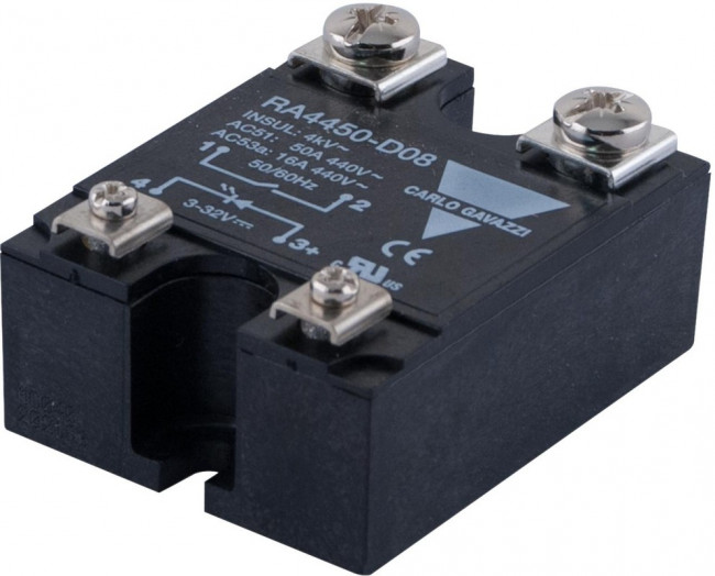 RA2450-D06, Реле: полупроводниковое; Uупр: 3?32ВDC; 50А; 24?280ВAC; -20?70°C