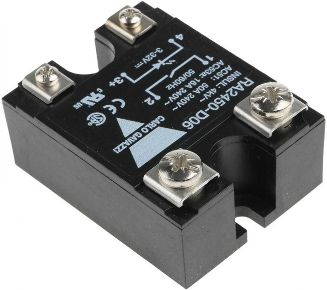 RA2450-D06, Реле: полупроводниковое; Uупр: 3?32ВDC; 50А; 24?280ВAC; -20?70°C