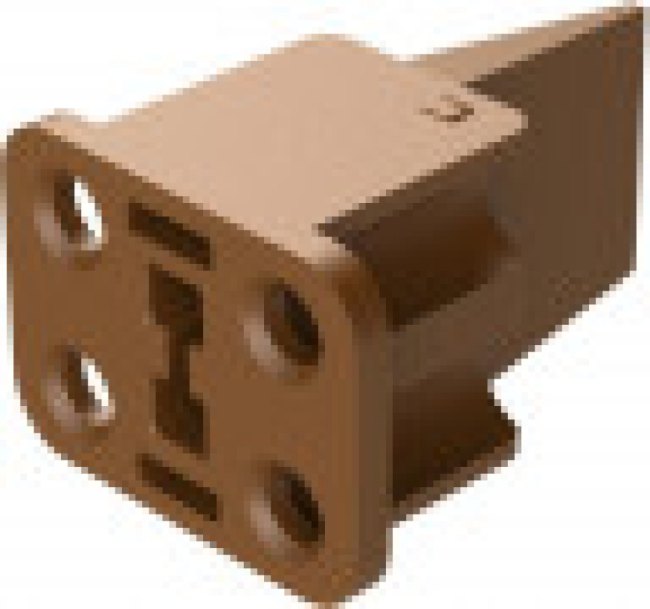AWP-4SD, Automotive Connectors 4 position Socket Wedgelock, Keyed D AWP-4SD, Automotive Connectors 4 position Socket Wedgelock, Keyed D