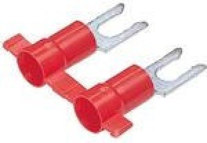 PV18-6LFB-3K, Fork Terminal 18-22AWG Copper Red 20.3mm Tin T/R PV18-6LFB-3K, Fork Terminal 18-22AWG Copper Red 20.3mm Tin T/R