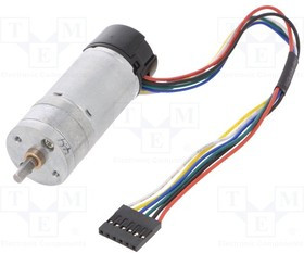 POLOLU-4841, Двигатель: DC, с энкодером, с редуктором, HP, 12ВDC, 5,6А, 4,4: 1