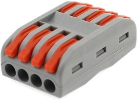 PCT-2-4, Клемма соединительная 4 контакта проходная 0,08-2,5мм²