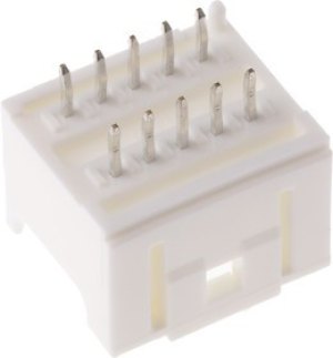 55917-1010, MicroClasp Series Straight Surface Mount PCB Header, 10 Contact(s), 2.0mm Pitch, 2 Row(s), Shrouded