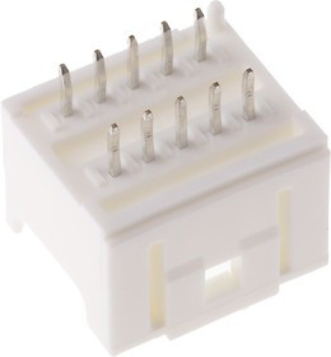 55917-1010, MicroClasp Series Straight Surface Mount PCB Header, 10 Contact(s), 2.0mm Pitch, 2 Row(s), Shrouded