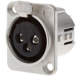 716-0500, Panel Mount XLR Connector, Female, 50 V ac, 5 Way, Silver Plating