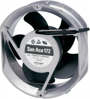 Вентилятор Sanyo Denki 109E5724K501, 24В DC, (Постоянный Ток), 172 мм, 51 мм, 60 дБА, 300 фут³/мин