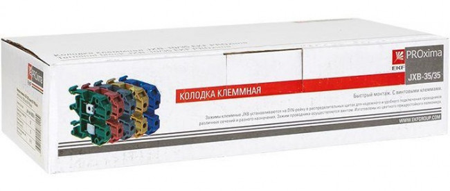 Колодка клеммная JXB-35/35 (125а) сер. EKF plc-jxb-35/35gy