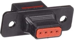 SQR422700, Heavy Duty Power Connectors 4Pos 22awg Rear Mnt Rcpt Socket LC SQR422700, Heavy Duty Power Connectors 4Pos 22awg Rear Mnt Rcpt Socket LC