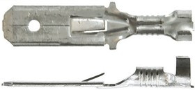160450-2, FASTIN-FASTON .250 Uninsulated Male Spade Connector, Tab, 6.35 x 0.81mm Tab Size, 0.8mm² to 2.5mm² 160450-2, FASTIN-FASTON .250 Uninsulated Male Spade Connector, Tab, 6.35 x 0.81mm Tab Size, 0.8mm² to 2.5mm²