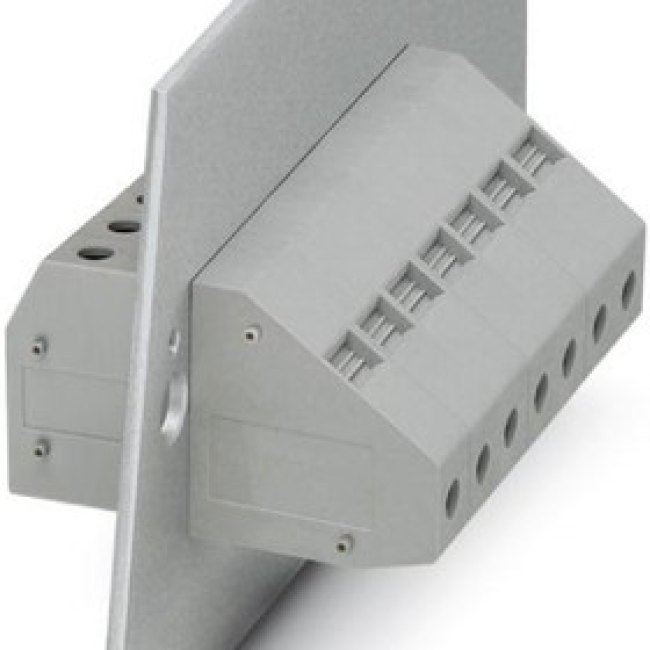 Feed through terminal, 1 pole, 0.5-25 mm², clamping points: 2, gray, screw connection, 76 A Feed through terminal, 1 pole, 0.5-25 mm², clamping points: 2, gray, screw connection, 76 A