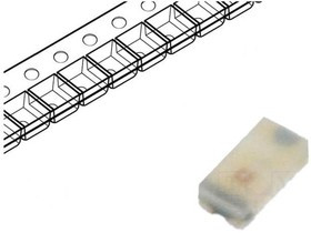 HSMG-C197, Standard LEDs - SMD Green Clr Diffused 572nm 15mcd