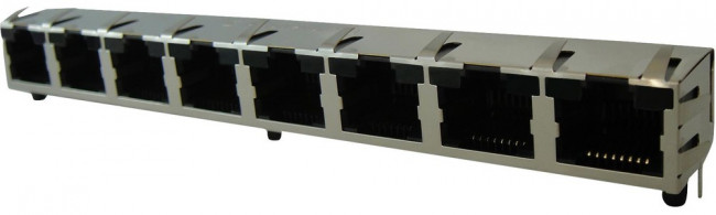 RJHSE-5380-08, Modular Connectors / Ethernet Connectors CAT 5 MODULAR JACK HIGH TEMP RJHSE-5380-08, Modular Connectors / Ethernet Connectors CAT 5 MODULAR JACK HIGH TEMP