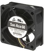 9G0624P4H001, San Ace 9G Series Axial Fan, 24 V dc, DC Operation, 72.5m³/h, 6W, 250mA Max, 60 x 60 x 25mm