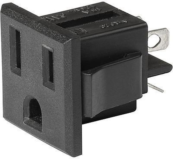 3-119-051, AC Power Entry Modules NR020 Connector Outlet 15A 5-15R