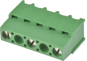 282843-3, Buchanan Series PCB Terminal Block, 3-Contact, 10.16mm Pitch, Through Hole Mount, 1-Row, Screw