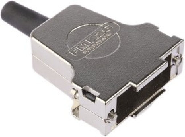 FMK2G / 1727040098, FMK Series Die Cast Zinc D Sub Backshell, 15 Way, Strain Relief