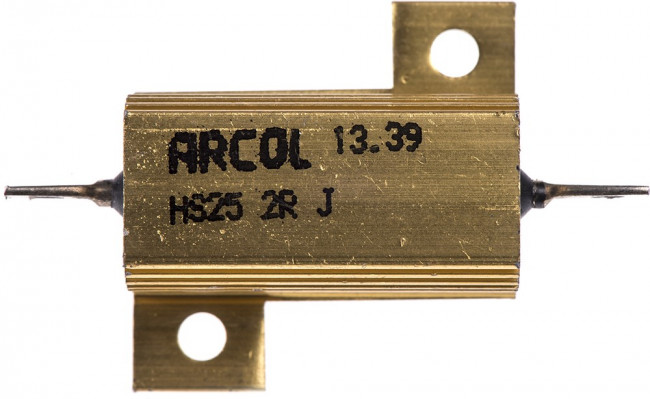 HS25 2R J, Wirewound Resistor 25W, 2Ohm, 5%