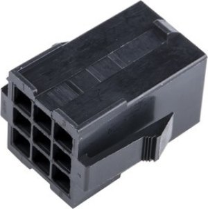 1-172161-9, Mini-Universal MATE-N-LOK Female Connector Housing, 4.2mm Pitch, 9 Way, 3 Row