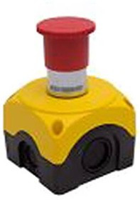 SSA-EBM-02E, Emergency Stop Switches / E-Stop Switches 22 mm Metal E-Stop Button Kit; Kit Includes: 40 mm Actuator on Metal Shaft; Metal Mou