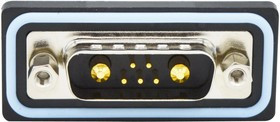 CDFS7W2103L411, Комбинированный разъем D Sub, IP67, NANOOK Series, DA-7W2, Штекер, 7 контакт(-ов)