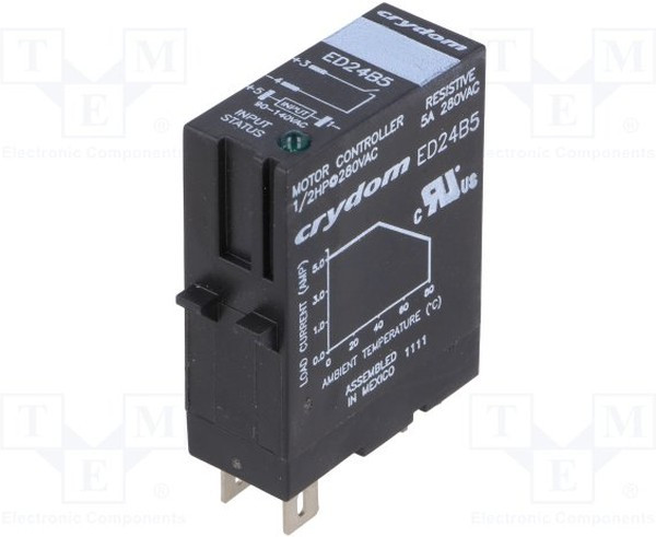 ED24B5, Solid State Relays - Industrial Mount Plug In 280VAC 5A 90-140VAC CNT ZC