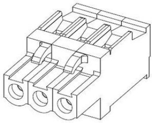 2213935-3, Pluggable Terminal Blocks SMT TB PERP PLUG RET, 5.0MM, 3 POS
