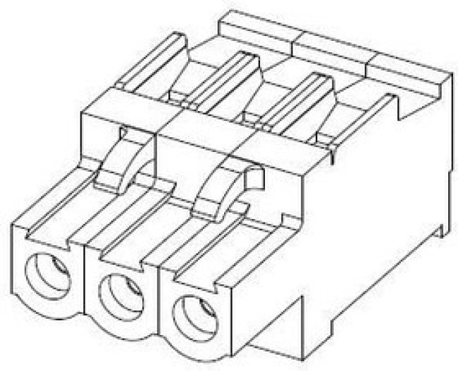 2213935-3, Pluggable Terminal Blocks SMT TB PERP PLUG RET, 5.0MM, 3 POS