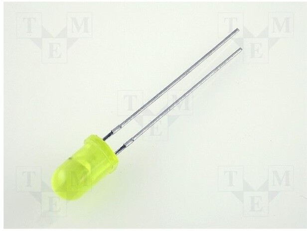 L-53YD, LED; 5mm; yellow; 5?32mcd; 60°; Front: convex; 2.1?2.5V L-53YD, LED; 5mm; yellow; 5?32mcd; 60°; Front: convex; 2.1?2.5V